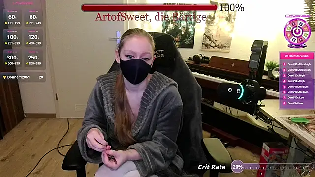 Snapshot of ArtofSweet chatting on July 1, 2026, 7:02 pm ArtofSweet online show from July 1, 2026, 7:02 pm