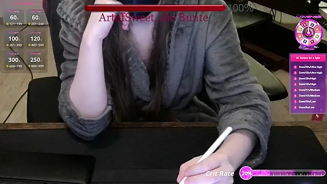 Snapshot of ArtofSweet chatting on July 23, 2026, 7:45 pm ArtofSweet online show from July 23, 2026, 7:45 pm