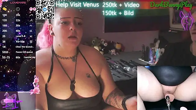 Snapshot of DarkBunnyPlay chatting on February 26, 2026, 8:46 am DarkBunnyPlay online show from February 26, 2026, 8:46 am